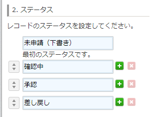 kintoneのプロセス管理の設定