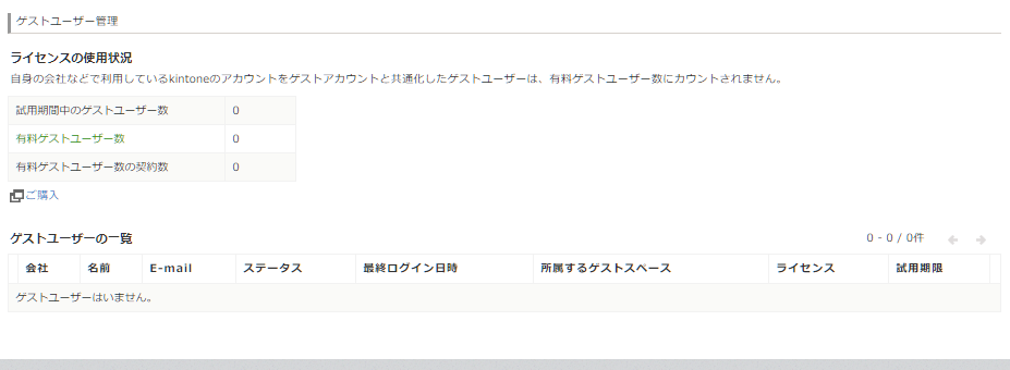 kintoneゲストユーザーの削除