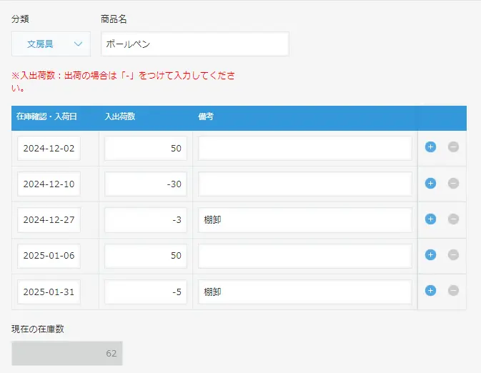kintoneを使った在庫管理